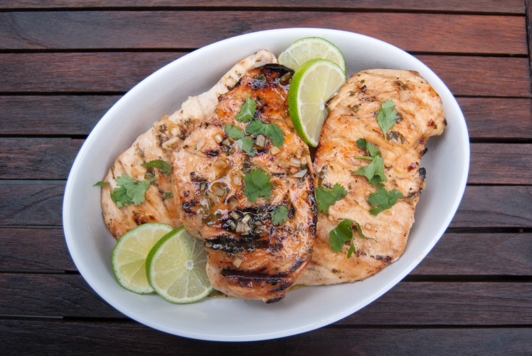 grilled chicken with cilantro lime sauce